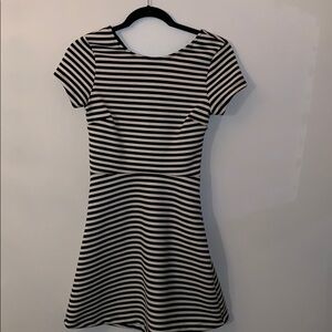 Striped a line dress